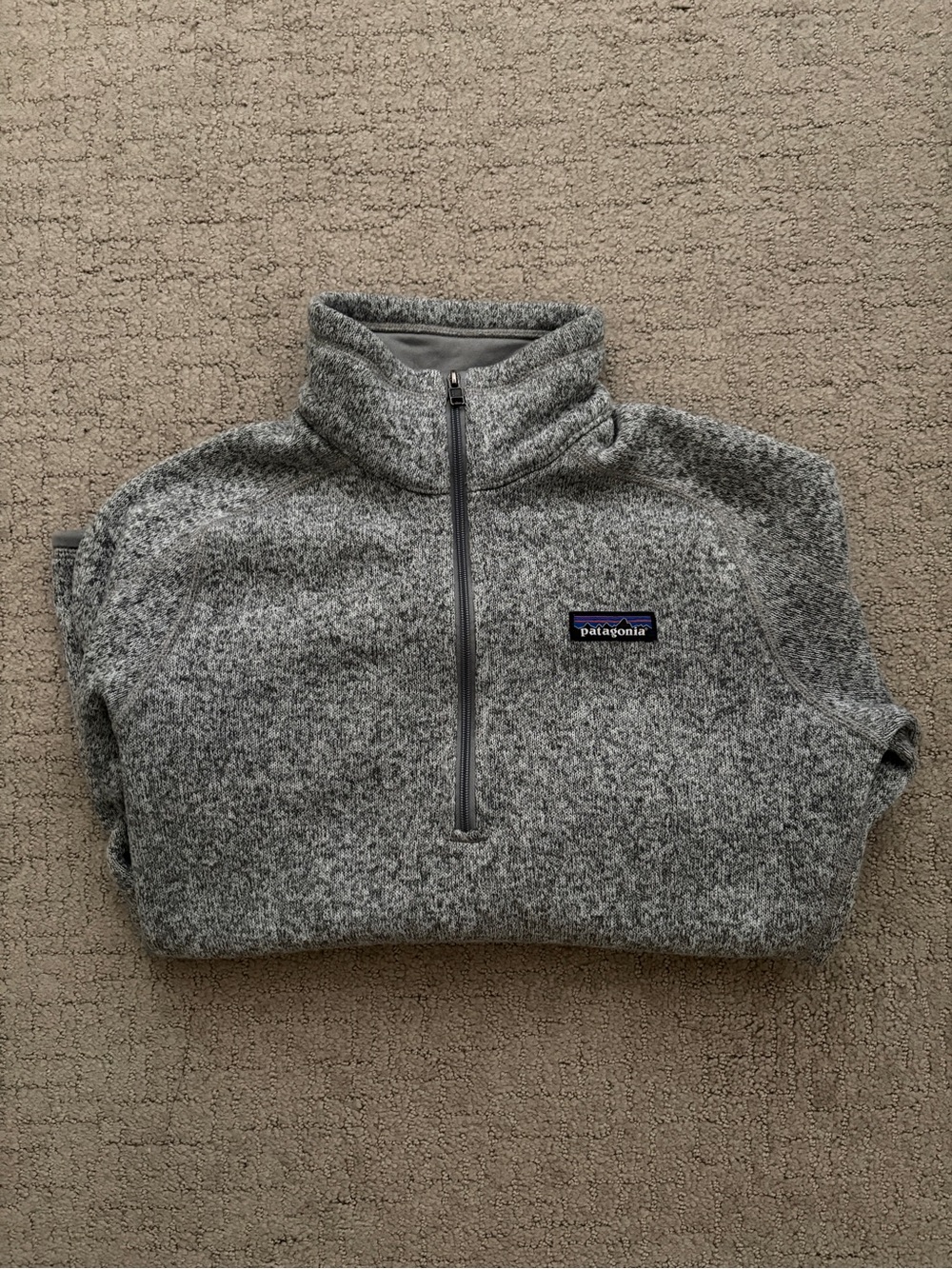 Patagonia Women’s Better Sweater 1/4 Zip Fleece Pullover in Birch White